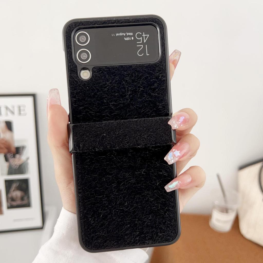 Samsung Z Flip 3/4/5/6/7 Mink Plush Three-Section Case