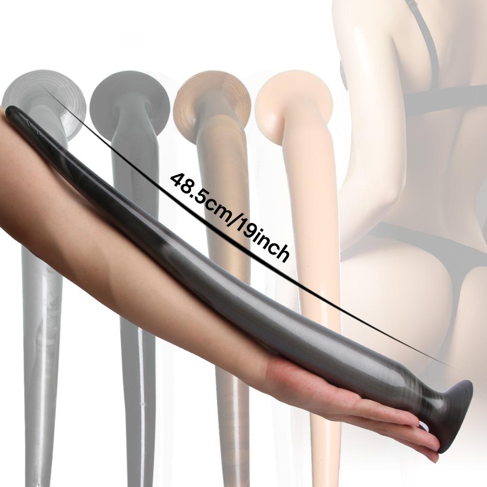 Upgrade Super dlouhé anální dildo Měkký Obrovský anální kolík na ocas Erotické sexuální hračky pro dospělé Pro ženy Muži Sexuální hračka Dilatátor řitního otvoru Velký anální kolík