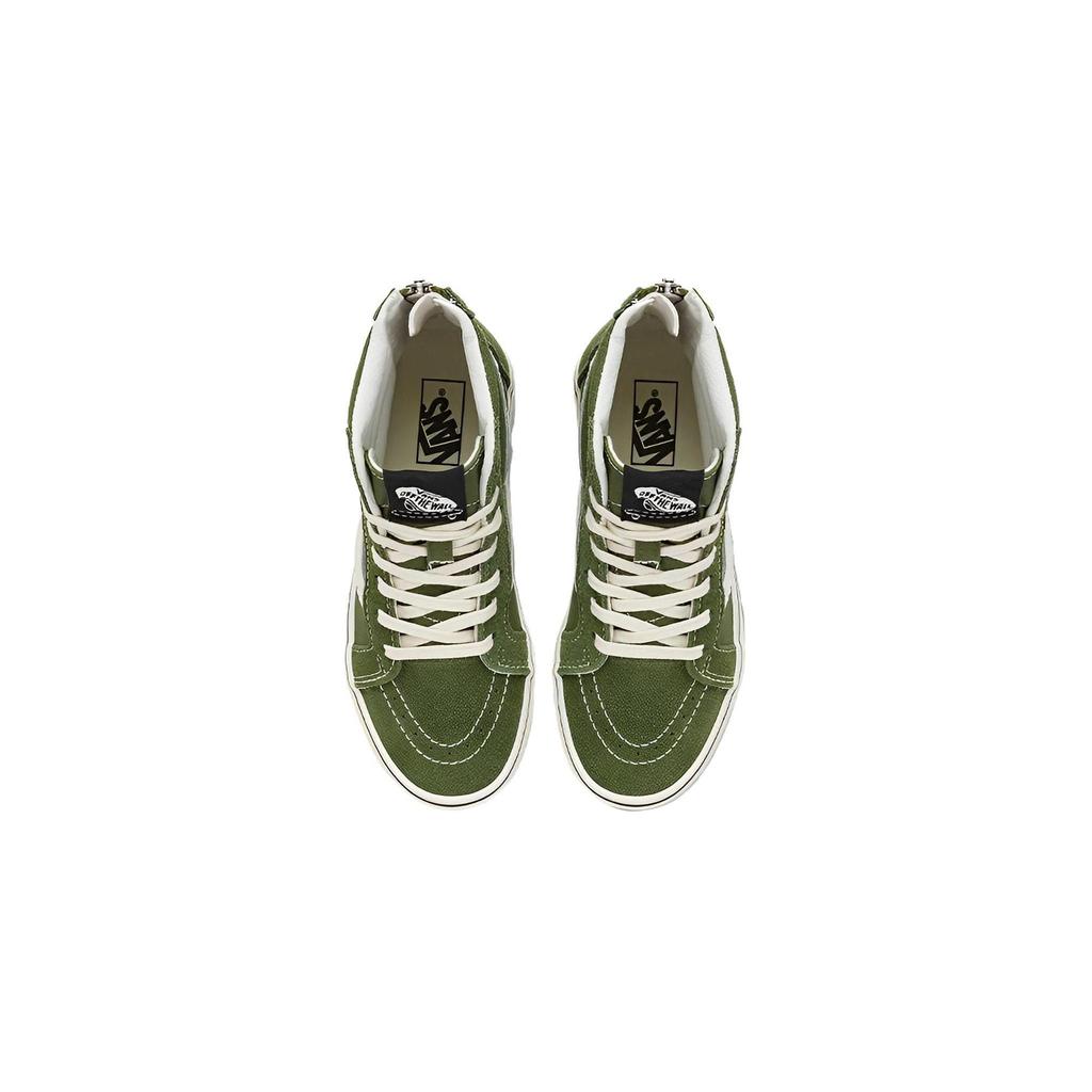 Vans SK8 Zip Cushioning, Wear Resistant High Top Kids' Skateboarding Shoes Green Children Aged 3 7 Years Old VN0005VSBZ4