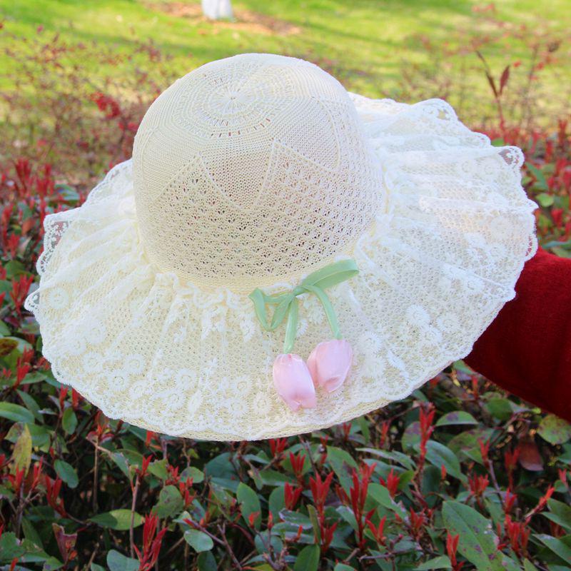 Women's Versatile Sun Protection Straw Hat, Summer 2026 Fashion, Wide Brim for Outdoor and Street Wear