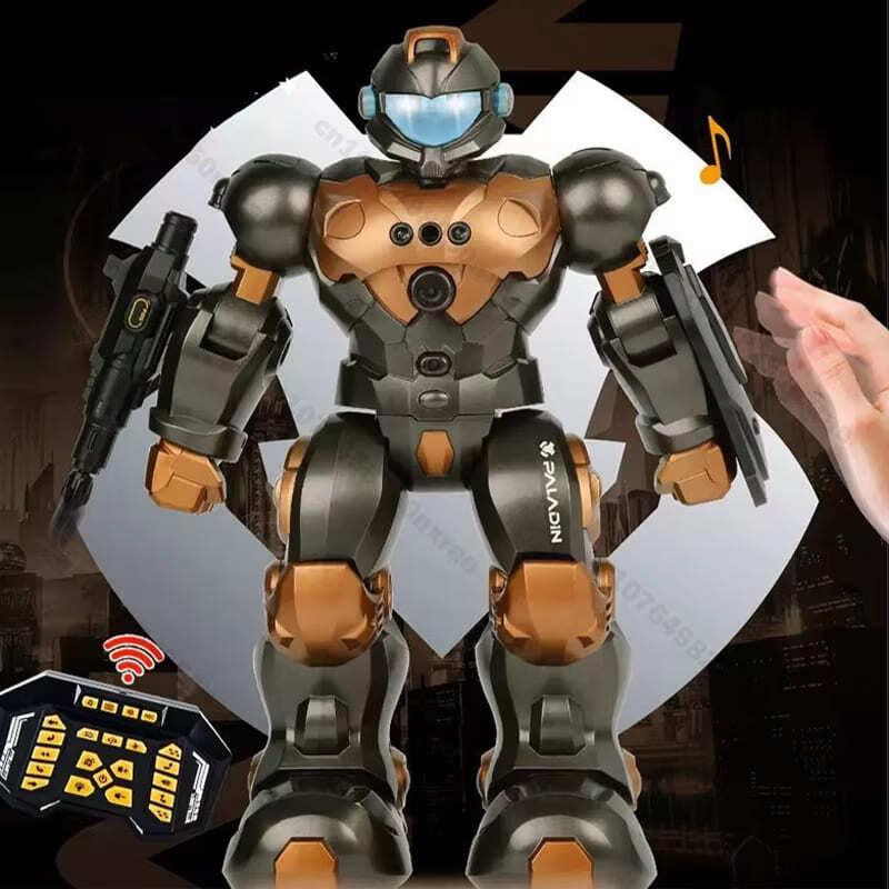 Nouă telecomandă inteligentă cu dialog vocal cu telecomandă Robot jucărie de programare Control vocal mod dublu telecomandă cu gesturi Model electric Jucărie Cadou băiat