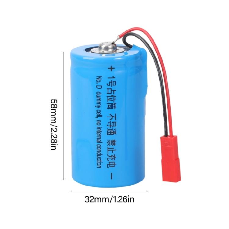 No.D Dummy Battery Replacement Placeholder With JST Input Wire Compatible for Various Electronics Gas Heaters Flashlights