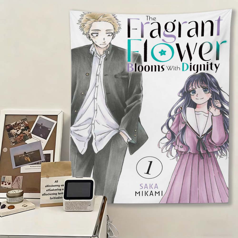 Jmg Household Supplies Unisex The Fragrant Flower Blooms With Dignity Anime Tapestry, Manga Wall Hanging, School Couple Room Decor For Fans Bedroom Dorm