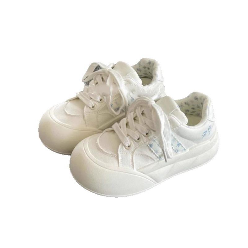 Platform white shoes women's new summer thin versatile casual board shoes with skirts mesh bread shoes