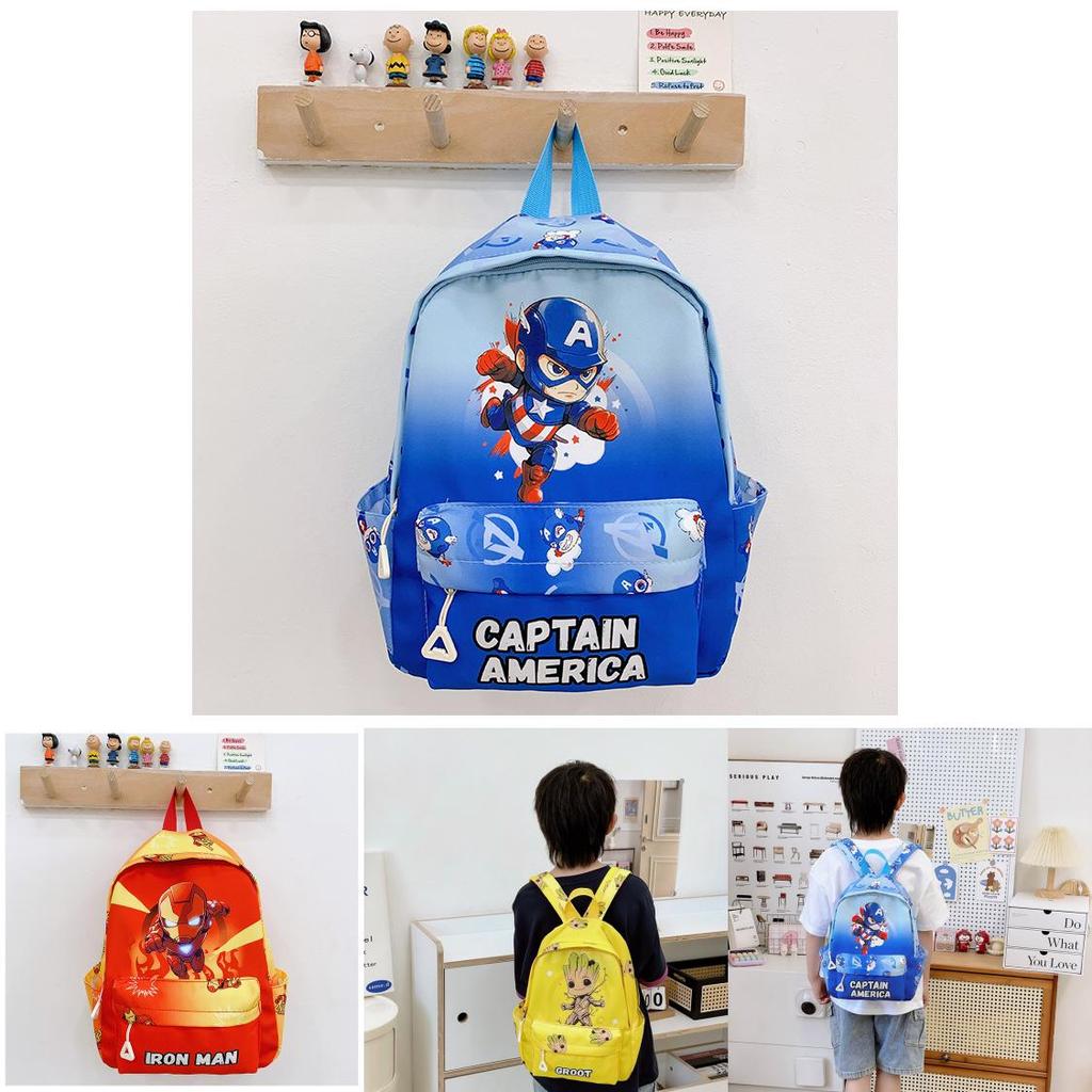 Childrens Cartoon Nylon School Backpack With Ergonomic Straps For Toddler Learning