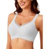 Wirefree Bra Women Comfortable Seamless Full Coverage 3/4 Cup With Adjustable Straps Size S-XXXL