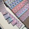 Lace Design Nail Foils Stripe Pattern Black White Nail Art Stickers Sequin Effect Leopard Print Nail Decals Nail Decoration