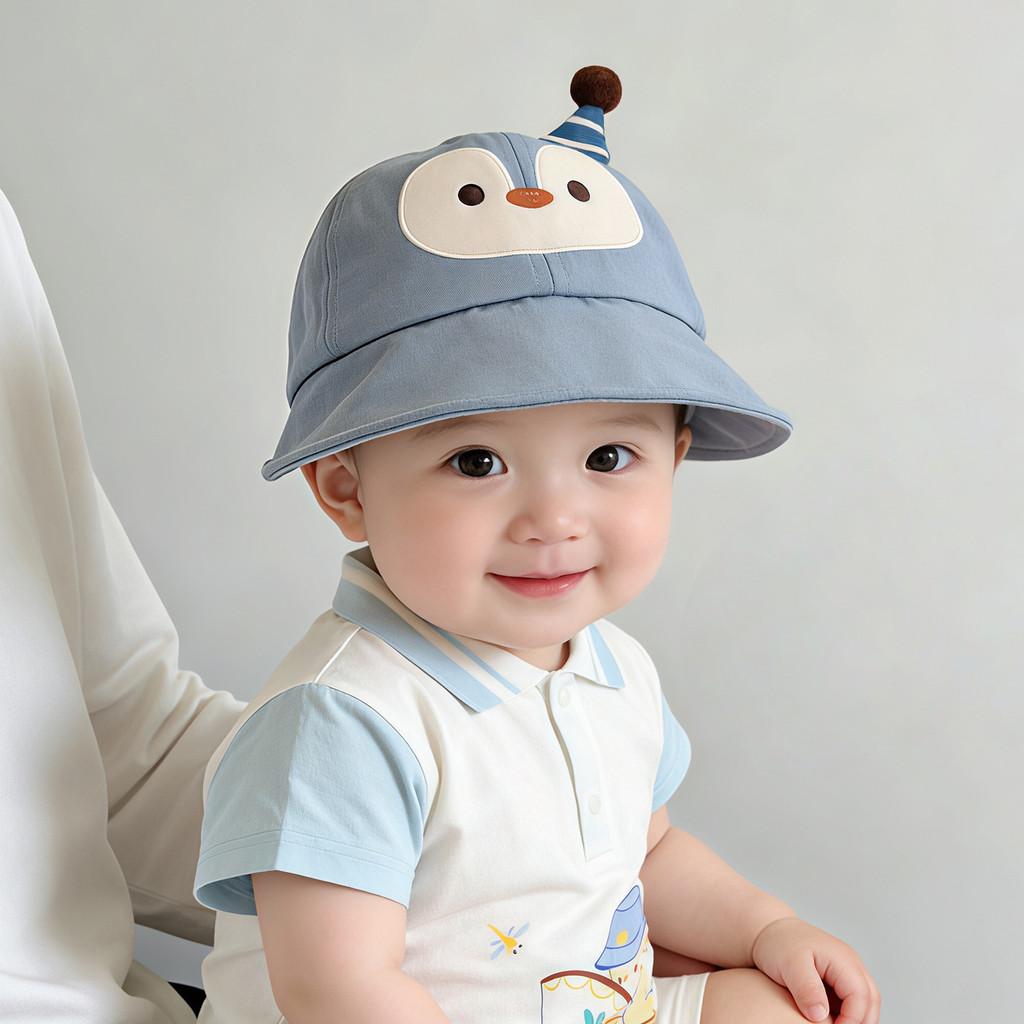 Childrens Cute Cartoon Fisherman Hat With Uv Protection For Outdoor Play