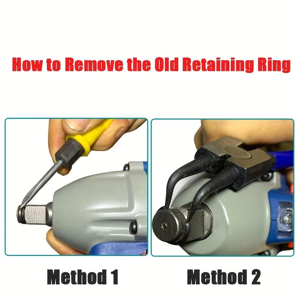 10pcs with O-Ring for Impact Wrench Socket Retainer Rings Socket Retaining Drive Friction Rings Part 1/2" Retaining Ring Clip