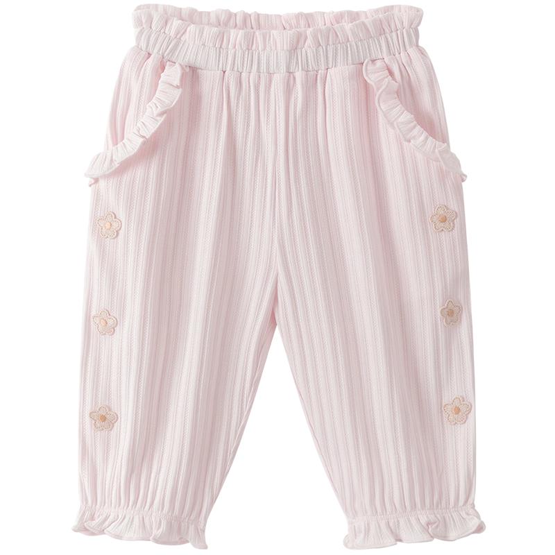 GuaQiXiong Baby Girl Summer Thin Modal Anti-Mosquito Long Pants 80