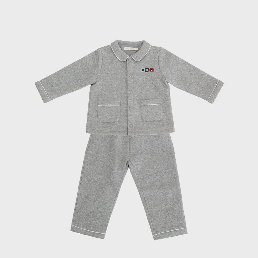 2025 Spring/Autumn Kids' Warm Cotton Home & Outfits - Unisex Thickened Suit