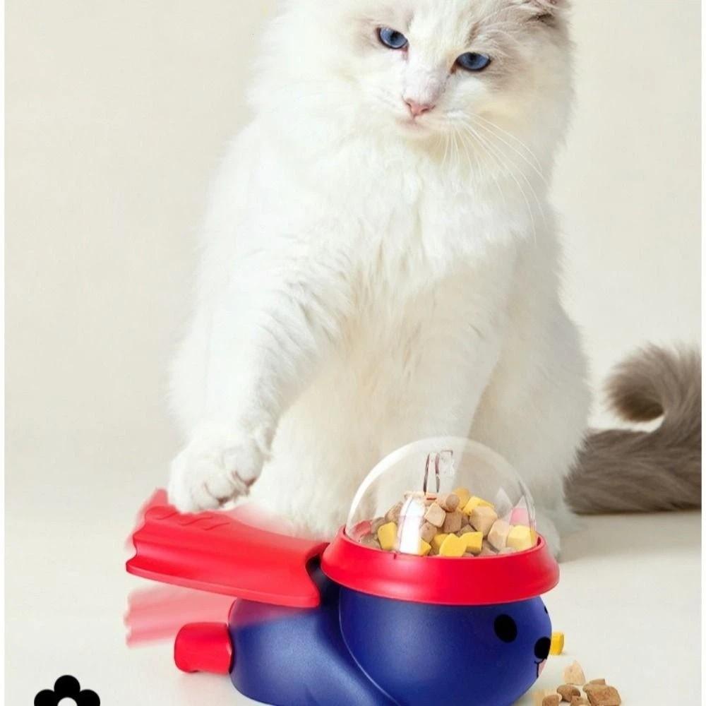 Plastic Dog Puzzle Feeder Cartoon Automatic Feeder Creative Dog Food Dispenser Mealtime Fun
