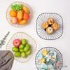 Nordic Creative Wrought Iron Lotus Leaf Fruit Basket - Minimalist Living Room Snack and Fruit Storage Plate.