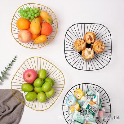 Északi Kreatív Kovácsoltvas Lótuszlevél Gyümölcskosár - Minimalista Nappali Snack- és Gyümölcstároló Tányér.