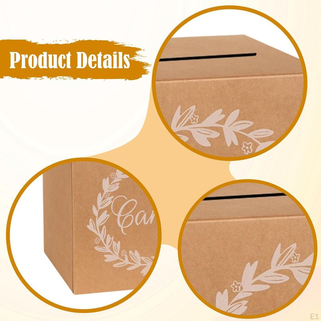 Card Box,Wedding Decor Cardboard Receiving Box Table Centerpiece for Reception Graduation