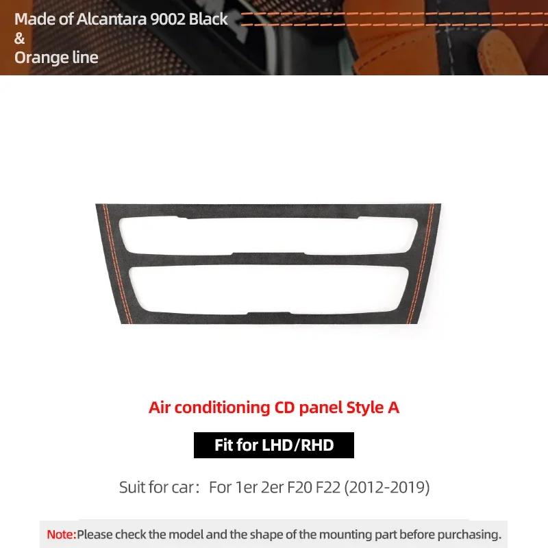 Betterhumz For BMW F20 F21 F22 Series 1 2 M235i Car Interior Air Conditioner CD Trim Panel Sticker Made of Alcantara Accessories