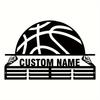 Personalized Basketball Metal Sign Wall Sculpture Home Decor