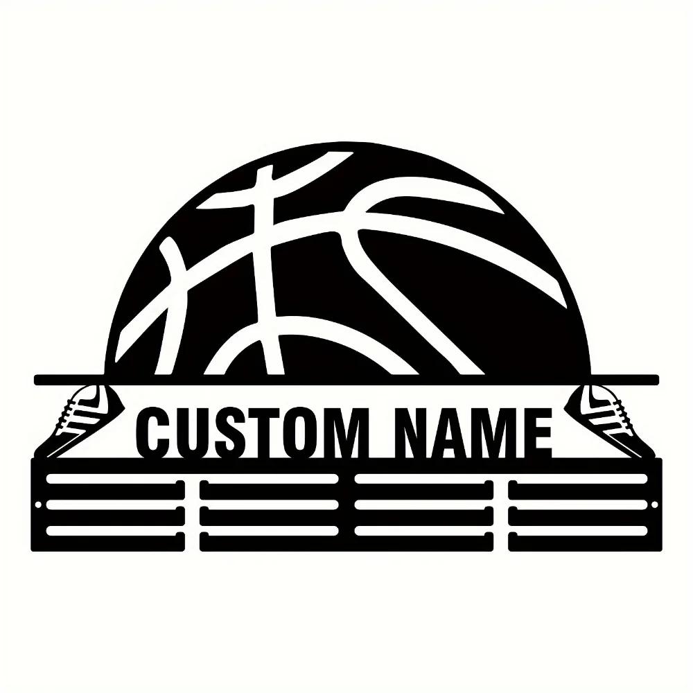 Personalized Basketball Metal Sign Wall Sculpture Home Decor