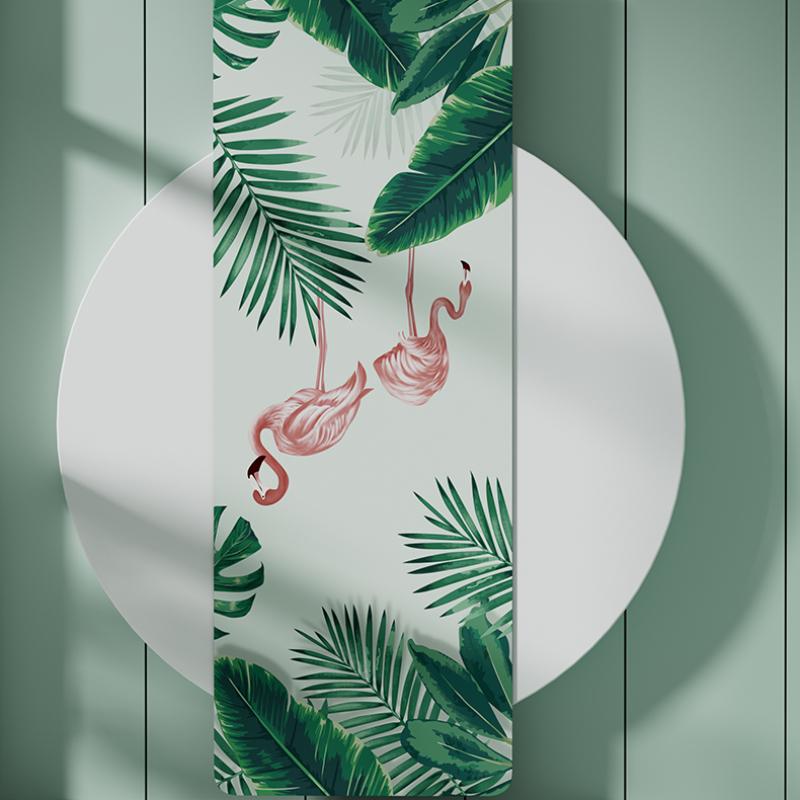 Suede Cartoon Pattern Yoga Mat Portable Thin Animal Plant Pattern Floor Mats Non Slip and Foldable Home Sports Dancing Yoga Fitness Mat for Girls