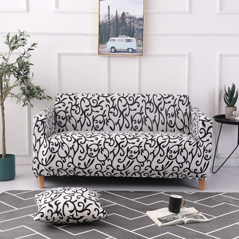 Printed Stretch Sofa Slipcovers Elastic Sofa Covers for Living Room Funda Sofa Chair Couch Cover Home Decor 1/2/3/4-seater