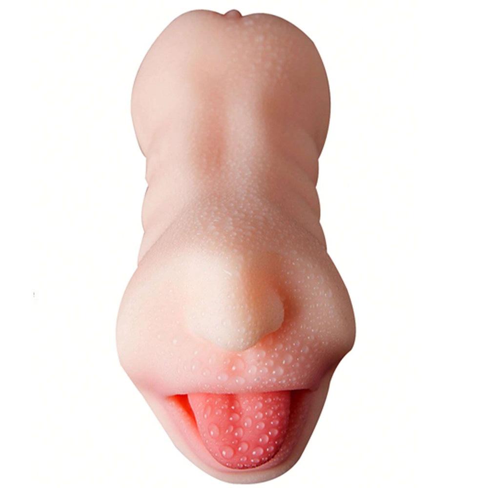 Realistic Textured Vagina Anal Mouth Sex Toys Safe Silicone Vagina Male Masturbator Soft Pocket Pussy Sex Toys Male Masturbator