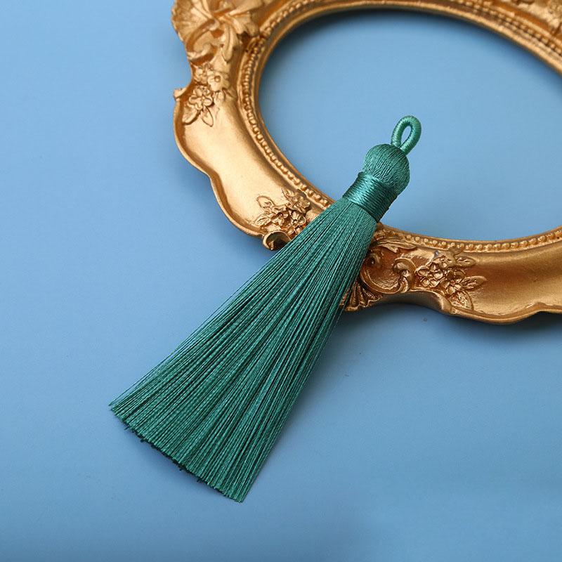 10pcs 8cm Ice Silk Tassel Charms Brush Pendant Crafts For Diy Jewelry Making Accessories Handmade Bracelet Earring Decor Crafts