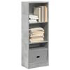 VidaXL Bookcase Concrete Grey 40x24x109 Cm Engineered Wood, Bookshelf, Book Holder, Book Support, Cabinet of 857777
