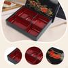 Japanese Bento Box Food Container 5 Compartments with Lid,Traditional,Sushi Tray,Serving Dish for