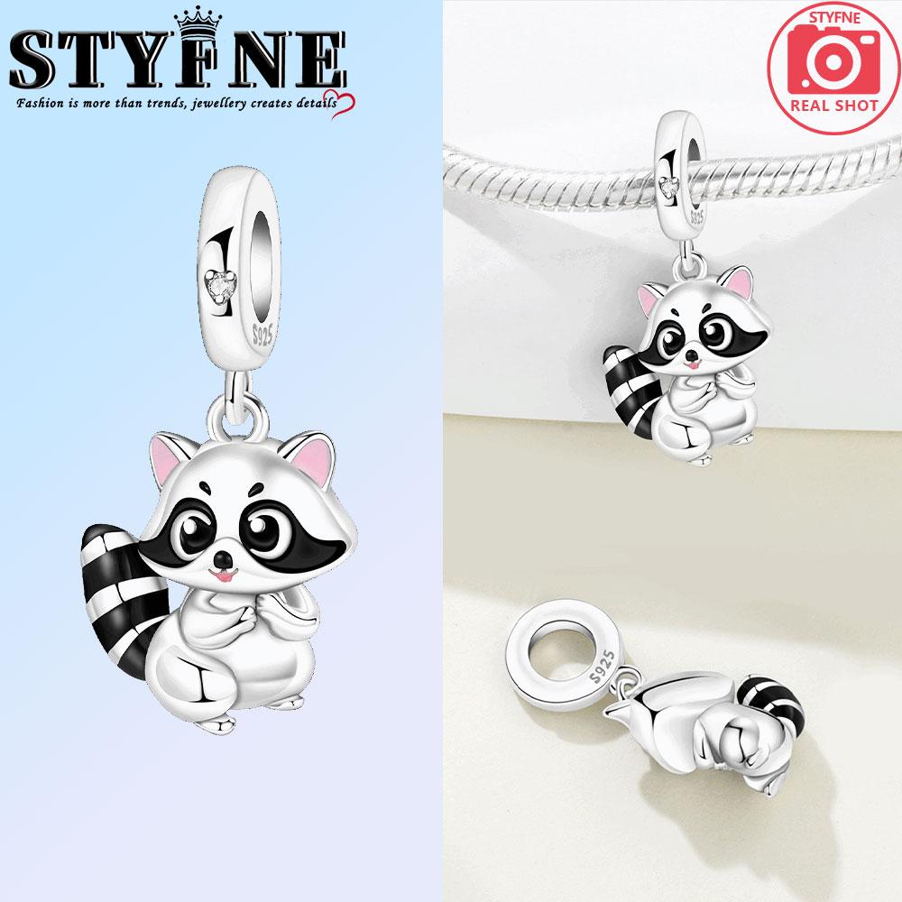 Copper Cute Lamb Cow Bear Mouse Fox Koala Charms Beads Pendant For Original Bracelet Woman Girl Jewelry