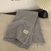Women's Korean Style Soft Wool Knit Scarf - Winter Fashion, Thickened Warmth, Versatile for Students