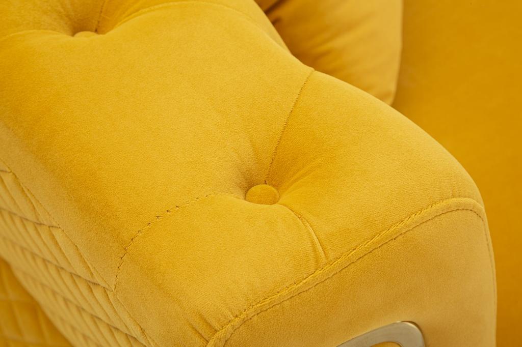 Sofa Emy Mustard With Cushions  Cm 162X83X76
