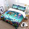 "Underwater World Decor Set" Multiple sizes kid's and adults' bedroom Exquisite 3PC bedding set gift