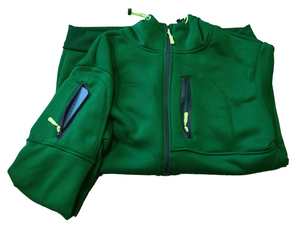 Große Herren Herbst/Winter Fitness-Kapuzenjacke mit Reißverschluss