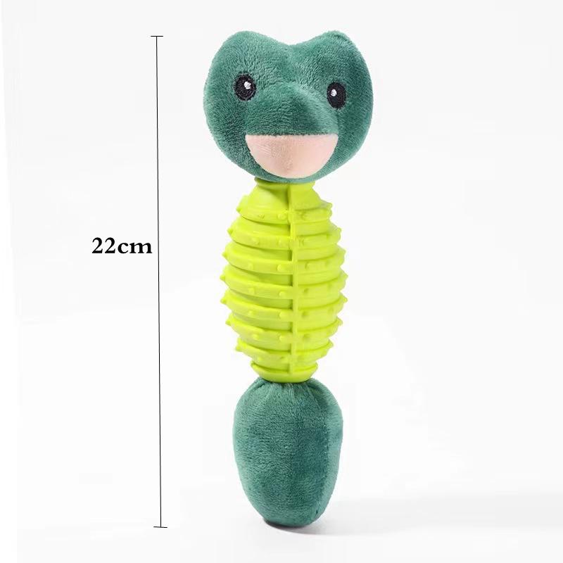 Dog Plush Toy Animals Shape Bite Resistant Squeaky Toys Corduroy Dog Toys for Small Large Dogs Puppy Pets Training Accessories