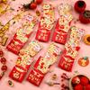 6pcs 3D New Year Stretch Red Envelopes Traditional Money Packet Creative Lucky Red Pocket  Bonus