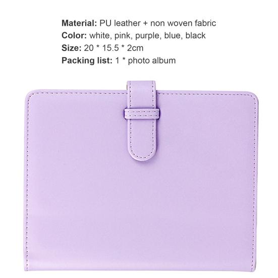 Photo Album Large Capacity Souvenir Vintage 128 Pockets Picture Album for FujiFilm-Instax Mini11/70/80/9/KT/25/90/7S