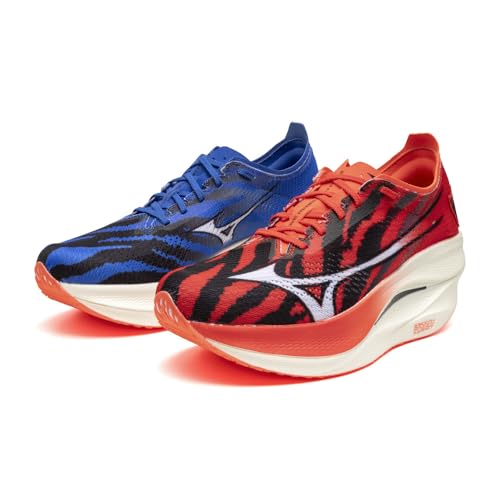 

Беговые кроссовки Mizuno Wave Rebellion Pro 3, легкие и упругие, для бега трусцой, марафонов, тренировок и экидена, Красный Демон x Синий Демон, Размер 25,5 см, 2