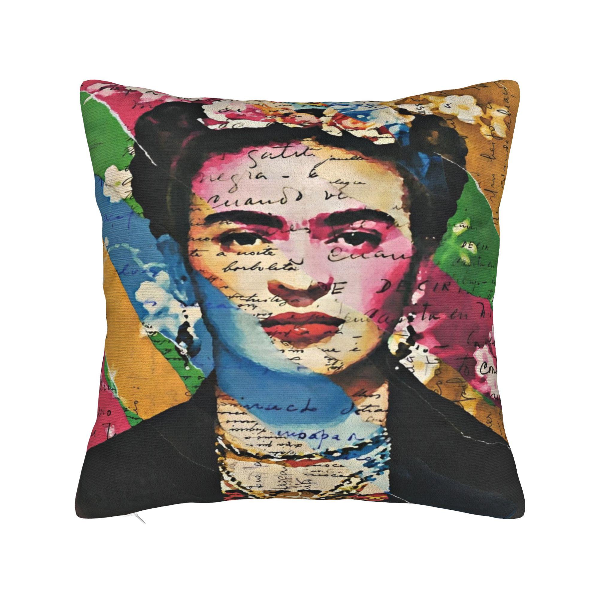 

Fridaes Kahloes Printing Pillowcases Cushion Cover Pillow Covers Soft and Sweet Chair Decoration Square Multi Size 30cmx30cm