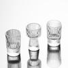 Striped Crystal Baijiu Decanter Set with Shot Glasses for Home and Bar Use