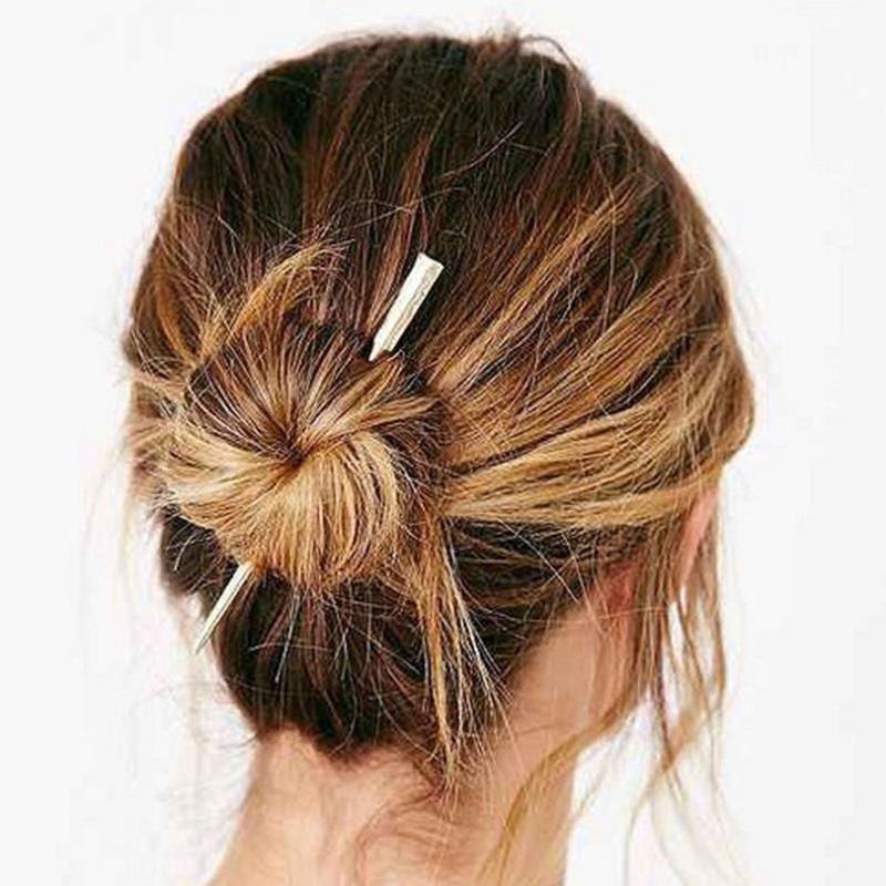 New Hairpin Hair Sticks Minimalist Big Pearl Trendy Punk Metal Hair Accessories Headwear Hairstyle for Women Jewelry H048