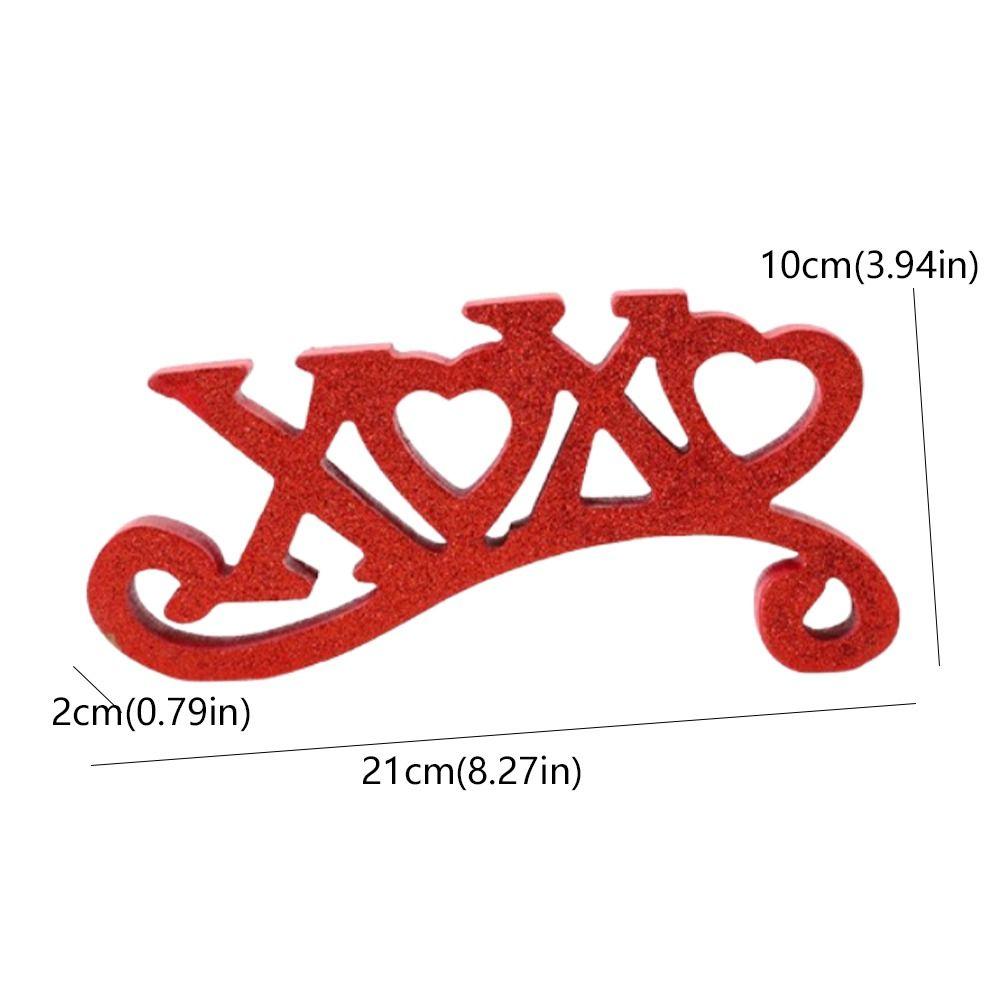 Wooden English Letter Decoration Romantic Valentines Day Gifts  Wedding Party Decor