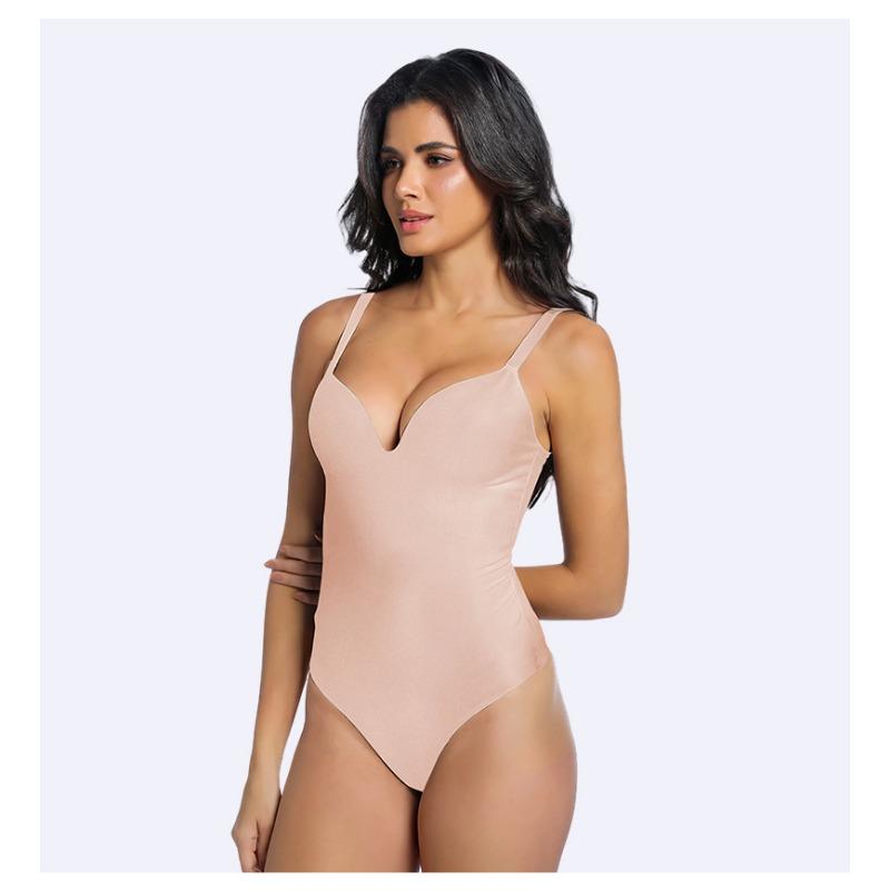 Seamless Full Body Deep V Backless Tummy Control Butt Lift Shapewear Bodysuit