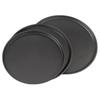 3Pcs/Set Carbon Steel Pizza Pan Non-Stick Easy Demoulding Pizza Oven Tray Easy To Clean Professional Shallow Round Pizza Plate