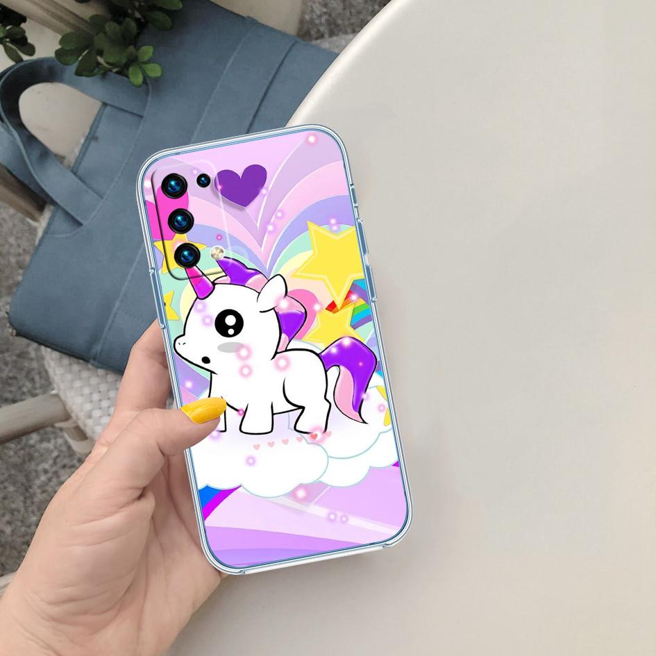 

LO22 Cartoon Unicorn Phone Case for Motorola Moto Edge 20 30 40 50 S30 Fusion Ultra Pro Neo Lite + G200 G23 Motorola Edge 40