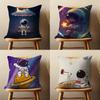 Schattige Astronaut Cartoon Kussenhoes Voor 45*45cm,55*55cm,30*30cm Voor Huis Slaapkamer Decoratie En Beschermer