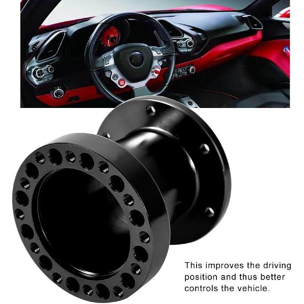 Steering Wheel Spacer, 3 Inch Universal Car Steering Wheel Hub Aluminum Spacer Steering Wheel Hub Adapter Kit Making The Steering Wheel Closer to The