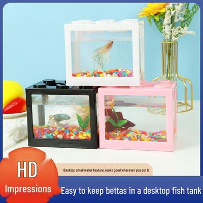 Aquarium Transparent en Acrylique pour Poisson Betta: Boîte d'affichage créative pour méduse et poisson rouge de bureau
