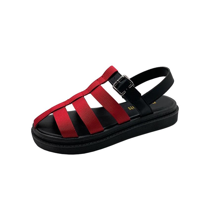 2024 Women's Sports SandalsBeach Sandals Women's Sandalen Summer Flip Flops Gladiator Flat Sandals Female Floral Boho Leisure
