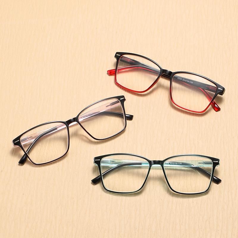 New Fashionable Anti Blue Light Reading Glasses with Men and Women Transparent Presbyopia and Farsightedness Eyewear +1.0 +1.5