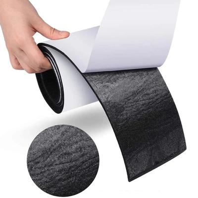 Self Adhesive Furniture Felt Strips DIY Shape Sliding Pad Tape Felt Tape Polyester Felts Strip Roll Black Floor Protector 100cm